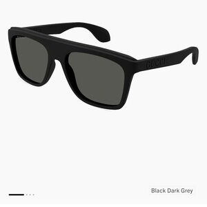 Gucci Dark Gray and Black Sunglasses